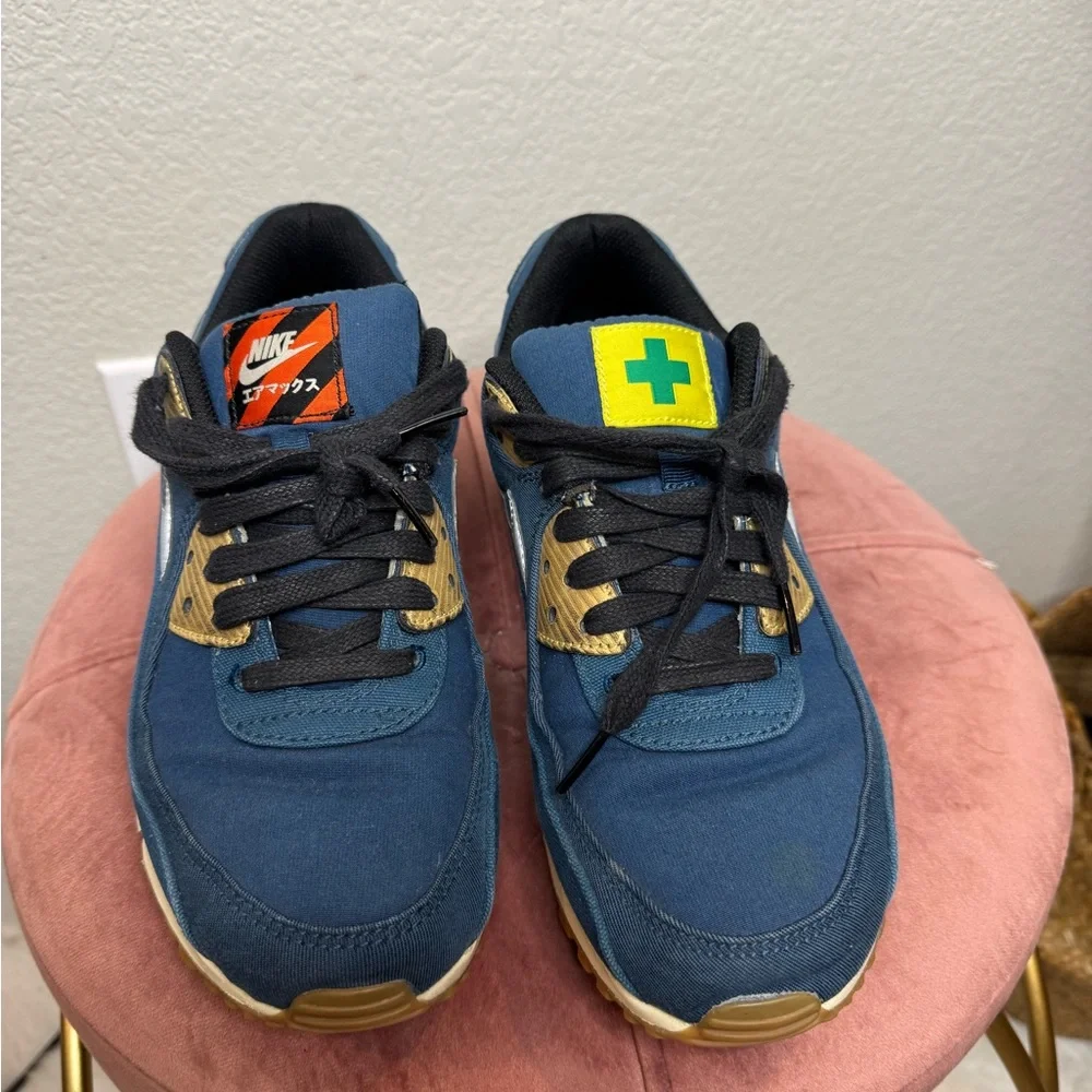 Nike Air Max 90 Tokyo Japan City Pack Navy Sneakers Men Size 9.5 Limited Edition